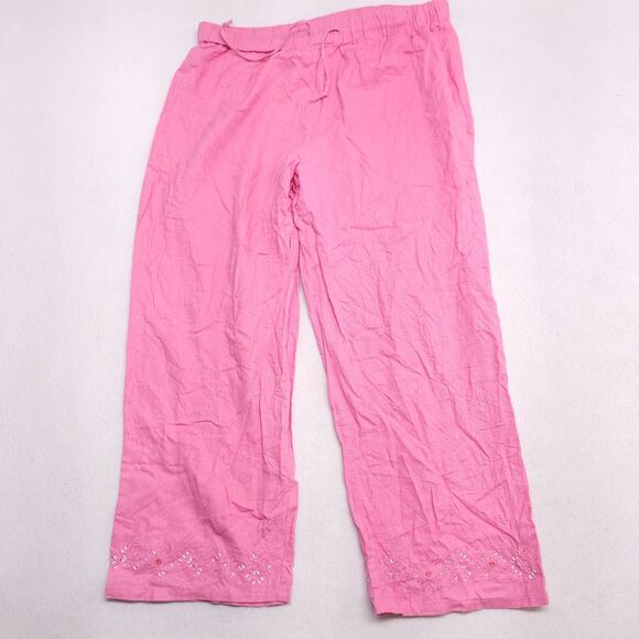 Selene Sport Casual Drawstring Pants Womens Size Large L Pink - Picture 1 of 7